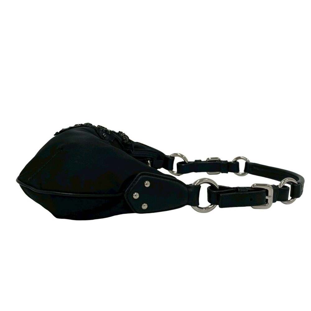 PRADA Black Leather Shoulder Bag - Picture 6 of 10